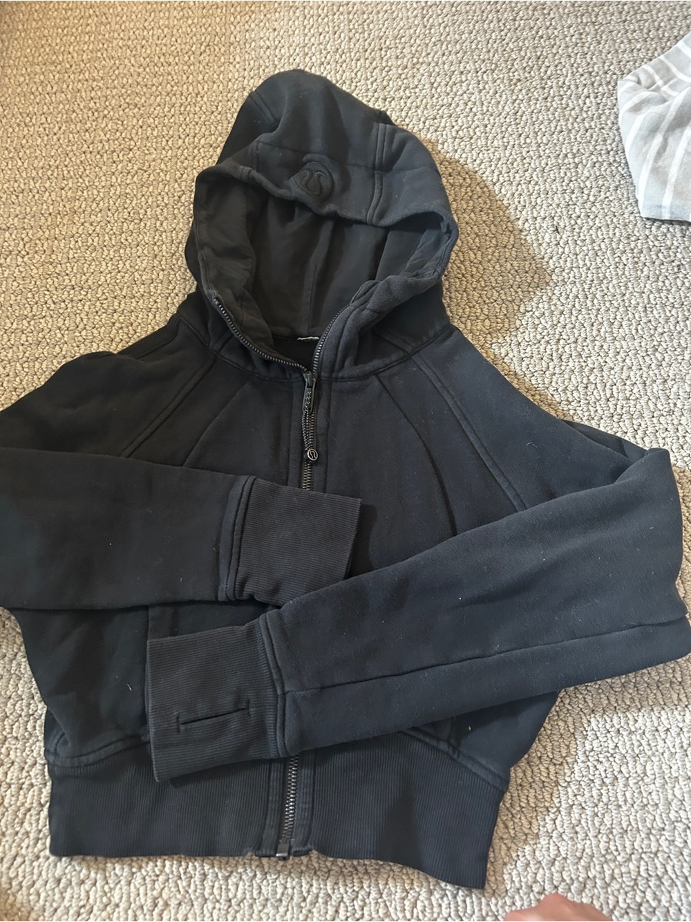 lululemon athletica Black Lightweight Zip Hoodie